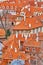 Red roofs and chimneys of Lesser Quarter, Prague, Czech Republic