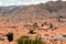 Red roofs of historic center, Cuzco, Peru