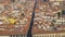 Red roofs of old houses Florence seen from the observation platform Duomo, Cathedral Santa Maria del Fiore.