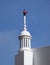 Red Rooster Weather Vane on Algarve Chimney