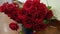 Red rose decor for wedding event