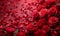 Red Rose Petals Texture Close-Up, perfect for romantic and passionate themes,Generated AI