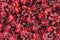 Red roselle, for background and texture. Pile to make the healthy beverage.