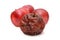 Red rotten apple. Natural color