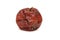 Red rotten apple. Natural color