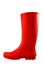 Red rubber boots isolated on white background