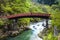 Red sacred bridge Shinkyo