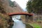 Red sacred bridge Shinkyo in Nikko