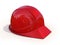 Red safety helmet