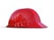 Red safety helmet