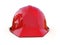 Red safety helmet