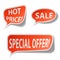 Red sale bubble tags