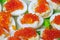 Red salmon caviar