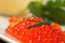 Red salmon caviar