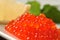 Red salmon caviar