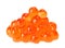 Red salmon caviar heap