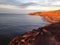 Red Sand Beach with Cliffs in Prince Edward Island