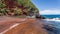 Red sand Beach at Kaihalulu Bay