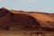 Red sand dunes of the Sossusvlei in Namibia