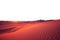 red sand dunes. transparent isolated PNG file.