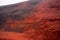 Red sand quarry. Seydisholar crater. Iceland