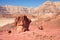 Red sand rock geological formations and tourist attractions from