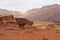 The red sand rocks in Timna park, Israel