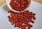 Red sandalwood or Red Lucky seeds or Ratangunja or Adenanthera pavonina L.