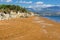 Red sands of xsi beach, Kefalonia, Ionian Islands, Greece