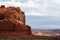 Red sandstone butte