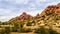 The red sandstone buttes of Papago Park near Phoenix Arizona