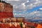 Red Sandstone Canyon cliffs at Bryce Canyon.