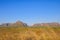 Red sandstone mountains, stone town city, beautiful landscape at Chapada dos Guimaraes, Mato Grosso, Brazil