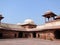 Red sandstone palace and courtyard