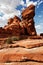 Red Sandstone Rock In Mojave Desert