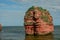 red sandstones of the Ladram bay on the English Channel coast