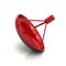 Red satelite antenna icon symbol 3d illustration