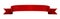 Red satin ribbon banner