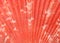 Red scallop shell abstract