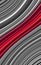 red scarlet and crimson geometric curved and diagonal striped pattern