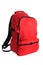 Red school backpack