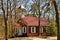 Red School House in the Woods