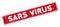 Red Scratched Sars Virus Rectangular Watermark