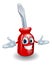 Red screwdriver mascot