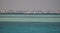 Red Sea coast, panorama of Hurghada. View from the deck of a pleasure boat.