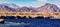 Red Sea coastline in Sharm El Sheikh, Egypt, Sinai. Panoramic view