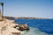 Red sea rocks landscape in Sharm al shaikh.