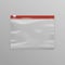 Red Sealed Transparent Plastic Zipper Bag