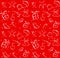 Red seamless background. Christmas or New Year