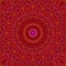 Red seamless petal kaleidoscope mandala pattern background